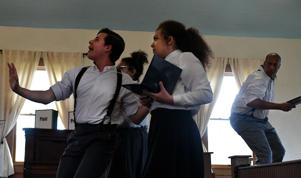 Ethan Gambriel, DeAyra Hairston-Clark, Adora Snead and Jon Herbert perform in "The Milly Project"
